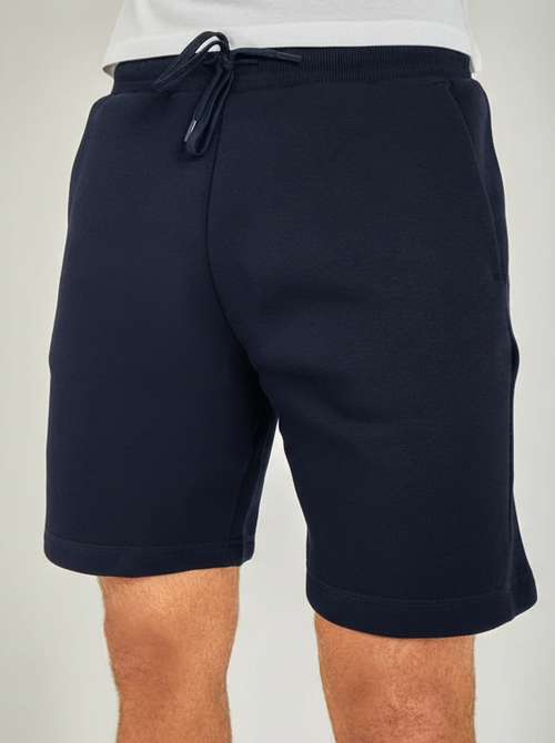 Navy Brushed Milton™ Shorts — brushed Milton fabric relaxed-fit shorts | Basiclook Canada